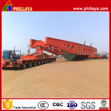 Heavy Engineering Transporter Multi Hydraulic Swing Axles Modular Trailer